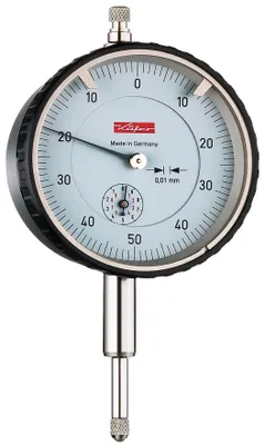 Productafbeelding van Käfer meetklok, DIN878, M2Tb, 10 mm, wijzerplaat, afleesbaar aan beide zijden, resolutie 0,01 mm