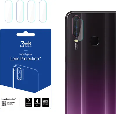 Produktbild von 3mk Hybridglas Lens Protection für Vivo Y17 Kamera Objektiv Kameralinse 0,16mm 6H (4 Stück)