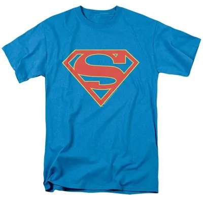 Image de Supergirl - T-shirt pour hommes/femmes, modèle unie TV38372 (XL) (Turquoise)