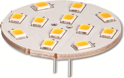 Produktbild von goobay 12 SMD LEDs Tellerstrahler G4 2 W warm/weiß (1er Faltschachtel)