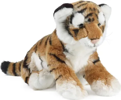Image de Living Nature Doudou tigre assis peluche écologique