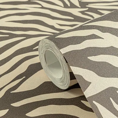 Obrázok produktu pre Vliestapete Tiertapete Braun Anna D Andrea A.S. Création 782172 10,05 m x 0,53 m Zebra