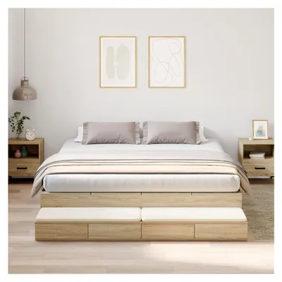 Produktbild von Bettgestell Sonoma Eiche 200x200 cm
