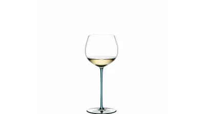 Image de Riedel Vorteilset 4 x 1 Stück RIEDEL Fatto A Mano Oaked Chardonnay Turquoise 4900/97T und 4 EKM Living Trinkhalme aus Edelstahl