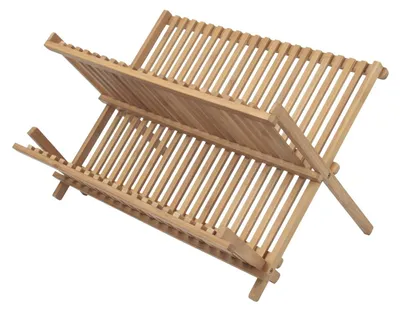 Abtropfgestell Bambus 32 Teller 3,3x35x42,2 cm