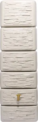 Immagine prodotto di Serbatoio da parete per acqua piovana Slim 300 litri Stone decor sand beige 4Rain 211812
