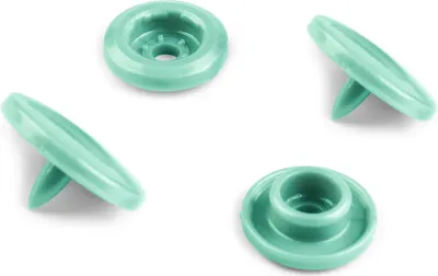 50 Druckknöpfe rund Snaps Druckknopf Snap Button Knöpfe Farb- Größenwahl mint