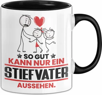 Produktbild von Stiefvater Geschenk Tasse So Gut Kann Nur Ein Stiefvater Aussehen Geschenkidee Kaffee-Becher (Schwarz)