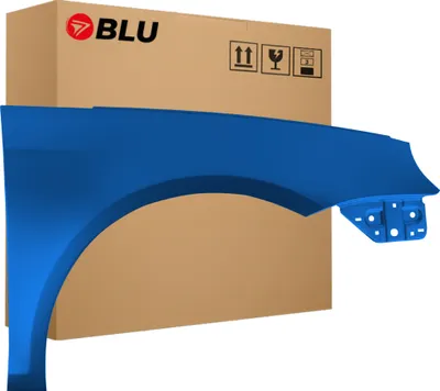 Produktbild von BLU Kotflügel Passend für Volkswagen Eos LR5Z Rechts Blau RisingBlau | 2006-2015 | Vorderseite Vorne | Lackiert | Einbaufertig
