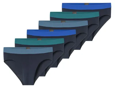 Zdjęcie produktu dla Schiesser, męskie bokserki Rioslip 955, zestaw 6 sztuk, ciemnoniebieskie, wielokolorowe - rozmiar 4