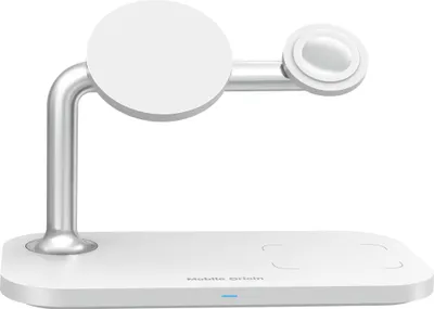 Produktbild von Mobile Origin FRL-WCH-31-WHT, Drinnen, USB, Kabelloses Aufladen, 1 m, Weiß