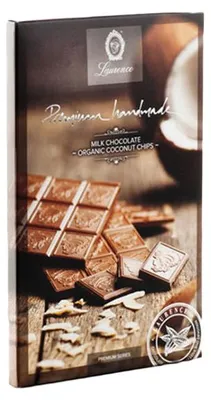 Produktbild von Vollmilchschokolade mit Kokosraspeln Laurence, 80 g