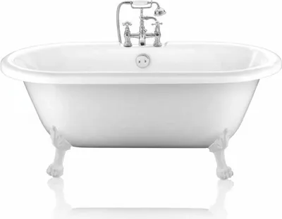 Produktbild von Freistehende Badewanne mit Füßen CHELSEA Löwenfüße WEISS 170 cm