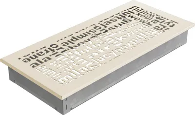 Produktbild von Lüftungsgitter ABC 17x37 Creme
