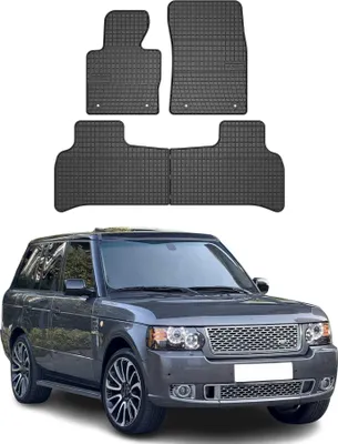Image de 2002-2012 Land Rover Range Rover Vogue Tapis de sol en caoutchouc noir 4 pcs