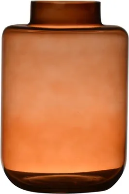 Produktbild von INNA-Glas Glas Vase ARANYA, orange-braun, 23,5cm, Ø16cm - Blumenvase