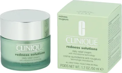 Produktbild von Clinique Redness Solutions Daily Relief Cream With Microbiome Technology, Tages- & Nachtcreme, Frauen, Mischhaut, trockene Haut, ölige Haut, Sehr trockene Haut, Gesicht, Anti-Rötung, Wirkt beruhigend, Feuchtigkeitsspendend, Feuchtigkeitsspendend, Schutz, Beruhigend,..., 50 ml