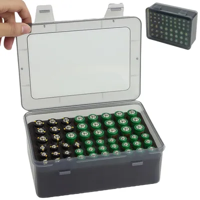 Productafbeelding van Batterijopbergdoos voor 24 AA en 30 AAA-batterijen