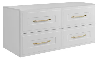 Productafbeelding van Badkameronderkast-set, wit, 120 (2 x 60) x 46 x 58 cm