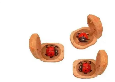 Produktbild von 1 Glückskäfer, Marienkäfer aus Holz, Glücksbringer