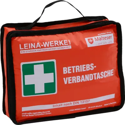 Produktbild von Leina Erste-Hilfe-Tasche Betriebsverbandtasche klein DIN 13157 orange