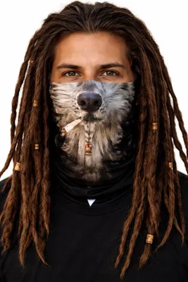 Produktbild von Multifunktionsschal Face Tube Bandana mit Motiv und vielfältigen Einsatzmöglchkeiten