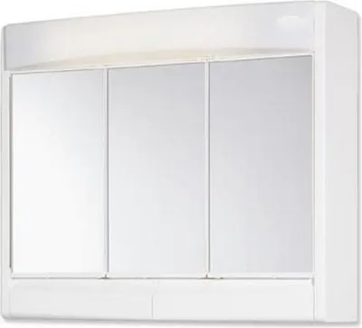 Produktbild von Spiegelschrank Jokey Saphir 60 x 18 x 51 cm weiß 3-türig LED IP 20