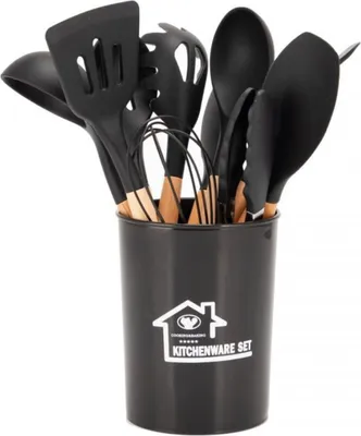 Produktbild von 12-Teiliges Küchenutensilien-Set Im Ständer E-6288