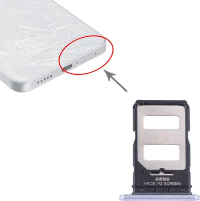 Image de Pour Xiaomi Redmi Note 13 Pro Plus Double support de carte SIM Pièce de rechange Violet