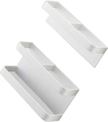 Image de Barres de toit magnétiques à fixation murale, blanc, décoratives