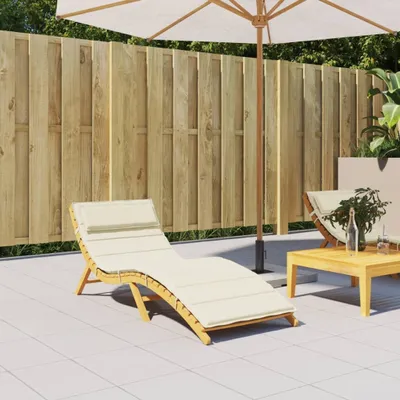 Produktbild von Stabli Sonnenliegen-Auflage Creme 180x60x3 cm Oxford-Gewebe Gartenmöbelauflagen