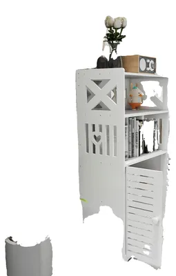 Produktbild von Aufbewahrungsschrank, modernes Design, vielseitige Verwendung, WEISS