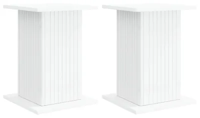 Image de Support de Plante 2 pcs Blanc 30,5 x 30 x 43 cm