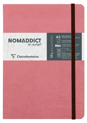 Produktbild von Clairefontaine 5x Notizbuch My.essential, A5 96 Bl dot/kariert Antikrosa 793436C