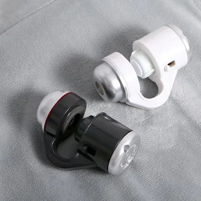 Produktbild von Zwei tragbare Mikroskop-Kinderspielzeugsets mit einem Klapptelefon, LED-Lampe, Vergrößerungsmikroskop und tragbare Apparatur für wissenschaftliche Experimente - schwarz+weiß