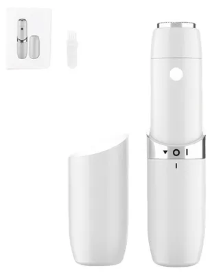 Produktbild von Gesichtsrasierer Damen elektrisch, Mini Gesichtshaarentferner mit LED Licht, sanfter Präzisionsrasierer für Oberlippe & feine Härchen, tragbar