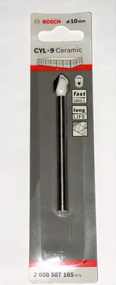 Obrázok produktu pre Bosch CYL-9, Vŕtačka, 1 cm, 90 mm, Jemné keramické dlaždice, Mäkké dlaždice, Mäkké obkladačky, Nestužené sklo, Valcový koniec, Nerezová oceľ, Biela