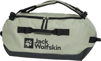A studio shot of a duffel bag.