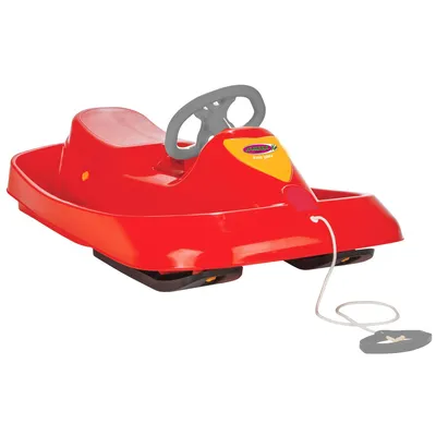 Produktbild von Snow Play Bob Ralley 100 cm rot mit Lenkrad und Bremse