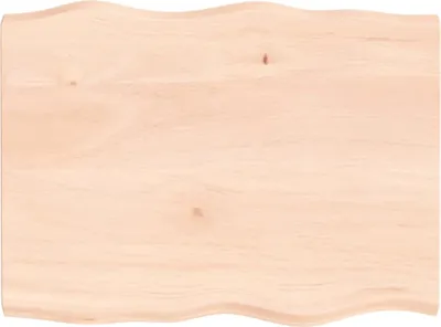 Produktbild von vidaXL Tischplatte 80x60x(2-4) cm Massivholz Unbehandelt Baumkante