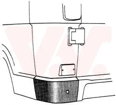 Produktbild von VAN WEZEL Seitenwand Reparaturblech passend für MERCEDES-BENZ T1 Kasten (602) T1 Bus (601) T1 Kastenwagen (601, 611) T1 Bus (602)