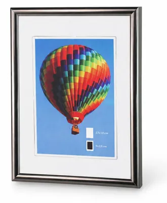 Produktbild von New Lifestyle Kunststoff Bilderrahmen Kunststoffrahmen Bildhalter Bildträger - Farbe: Antrazit | Format: 13x18