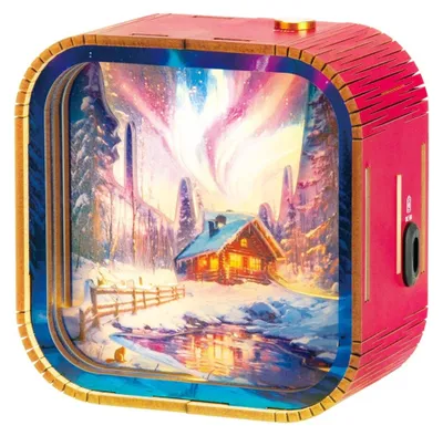 Obrázok produktu pre 2Kids Toys 3D drevená skladačka, lampička "Polárna žiara"
