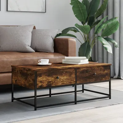 Productafbeelding van Maison Exclusive - Salontafel, gerookt eikenhout, 100x51x40 cm, houtvezel