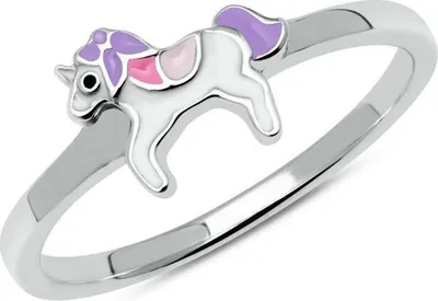 Produktbild von Einhorn Ring für Mädchen aus 925er Silber CR0002