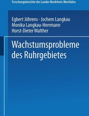 Produktbild von Wachstumsprobleme des Ruhrgebietes