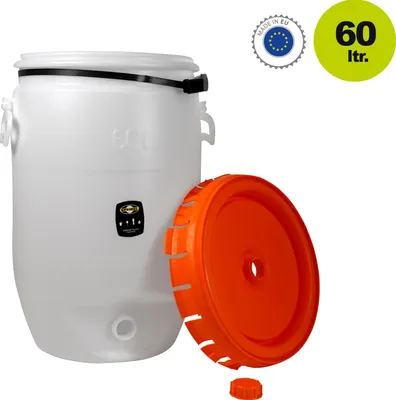 Produktbild von Speidel Getränkefass 60 Liter Rund Gärfass Mostfass Saftfass mit Deckel