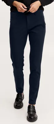 Image de fransa FRLano Pantalon pour femmes Pantalon en tissu avec stretch Poches de rangement Passants de ceinture Fermeture par boutons Slim fit