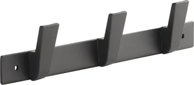 Produktbild von SOTECH Blackline ALBUS Hakenleiste 257 mm mit 3 Haken schwarz pulverbeschichtet