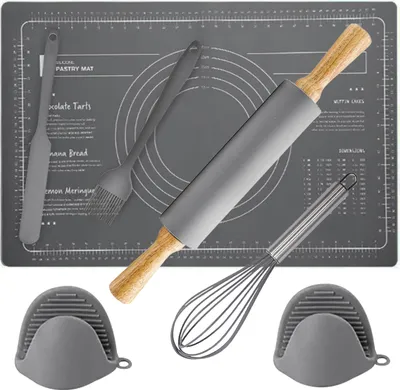 Zdjęcie produktu dla Stolnica Silikonowa + Zestaw Akcesoriów Cookie-Set-Xxl